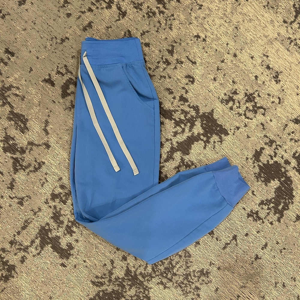 FIGS Ceil Blue Zamora™ High Waisted - Petite Jogger Scrub Pants - XXS - Petite